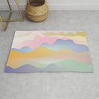 Morning glow Ombre landscape  Rug Gallery Image 1