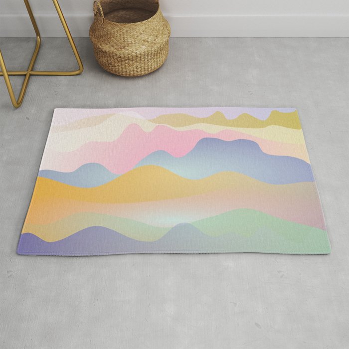 Morning glow Ombre landscape  Rug Gallery Image 1