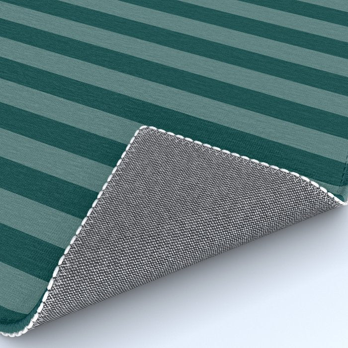 Dark Teal Thin Vertical Stripes Rug Gallery Image 4