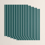 Dark Teal Thin Vertical Stripes Wrapping Paper Gallery Image 3