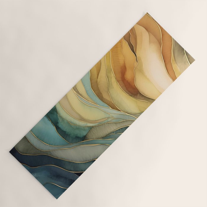 Landscape of Oceanic Rhythm Yoga Mat Gallery Image 1