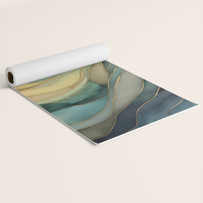 Landscape of Oceanic Rhythm Yoga Mat Gallery Image 2