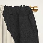 Graphic Edge Shape - Gold Yellow Window Curtain Gallery Image 2