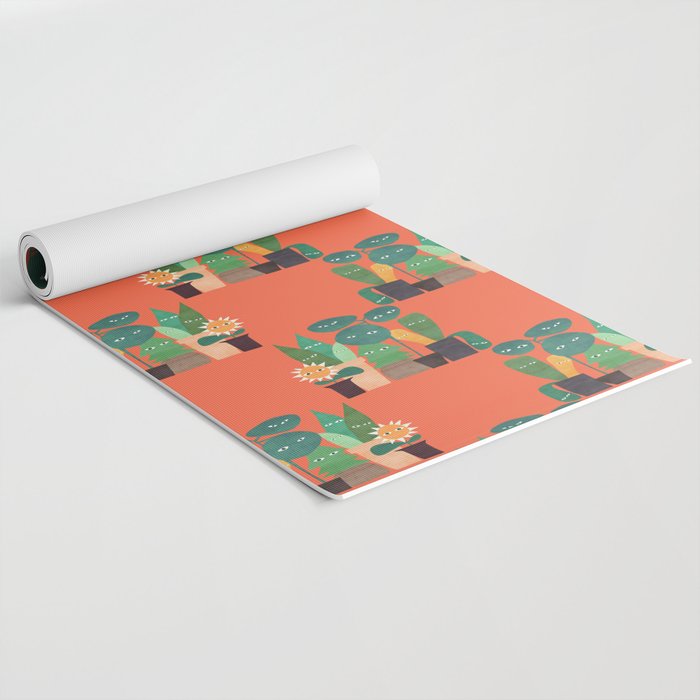 The plants are watching (paranoidos maximucho) Yoga Mat Gallery Image 2