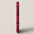 RED LEOPARD PRINT â Cherry Red | Collection : Punk Rock Animal Prints | iPhone Case Gallery Image 2