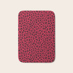 RED LEOPARD PRINT â Cherry Red | Collection : Punk Rock Animal Prints | Bath Mat Gallery Image 1