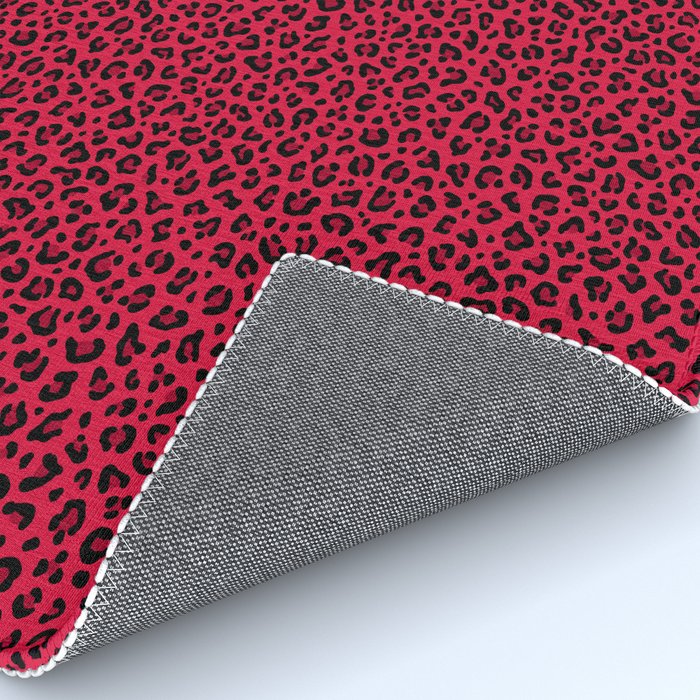 RED LEOPARD PRINT â Cherry Red | Collection : Punk Rock Animal Prints | Rug Gallery Image 4