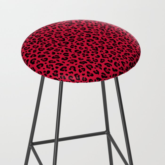 RED LEOPARD PRINT â Cherry Red | Collection : Punk Rock Animal Prints | Stool Gallery Image 2