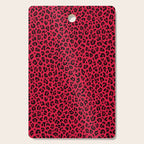 RED LEOPARD PRINT â Cherry Red | Collection : Punk Rock Animal Prints | Cutting Board Gallery Image 1