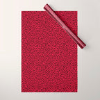 RED LEOPARD PRINT â Cherry Red | Collection : Punk Rock Animal Prints | Wrapping Paper Gallery Image 1