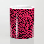 RED LEOPARD PRINT â Cherry Red | Collection : Punk Rock Animal Prints | Coffee Mug Gallery Image 4