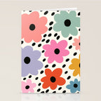 Retro Rainbow Daisy Stationery Card Gallery Image 2