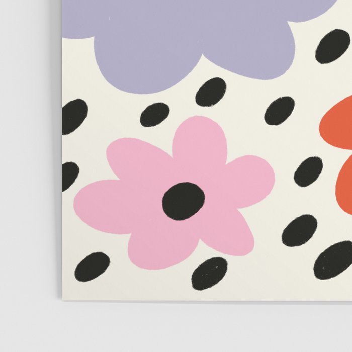 Retro Rainbow Daisy Poster Gallery Image 3