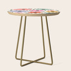 Retro Rainbow Daisy Side Table Gallery Image 1