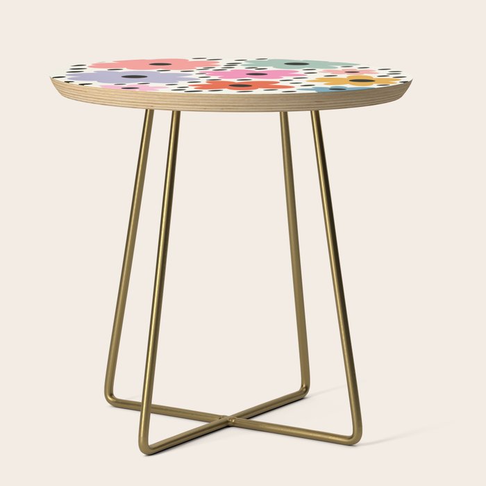 Retro Rainbow Daisy Side Table Gallery Image 1