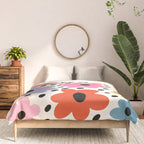 Retro Rainbow Daisy Comforter Gallery Image 3