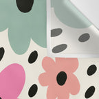 Retro Rainbow Daisy Wall Tapestry Gallery Image 3