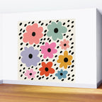 Retro Rainbow Daisy Wall Mural Gallery Image 2