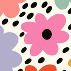 Retro Rainbow Daisy Coffee Mug Gallery Image 2