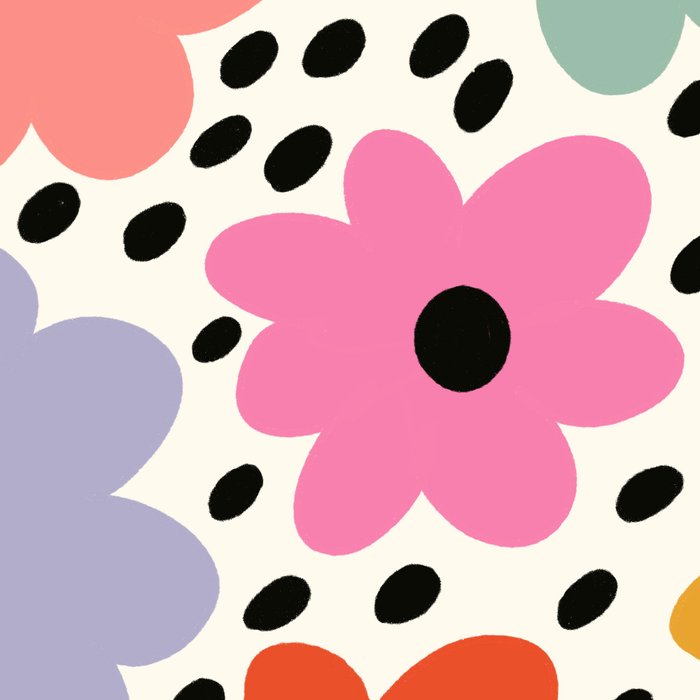 Retro Rainbow Daisy Coffee Mug Gallery Image 2