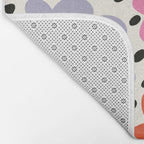 Retro Rainbow Daisy Bath Mat Gallery Image 2