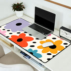 Retro Rainbow Daisy Desk Mat Gallery Image 2