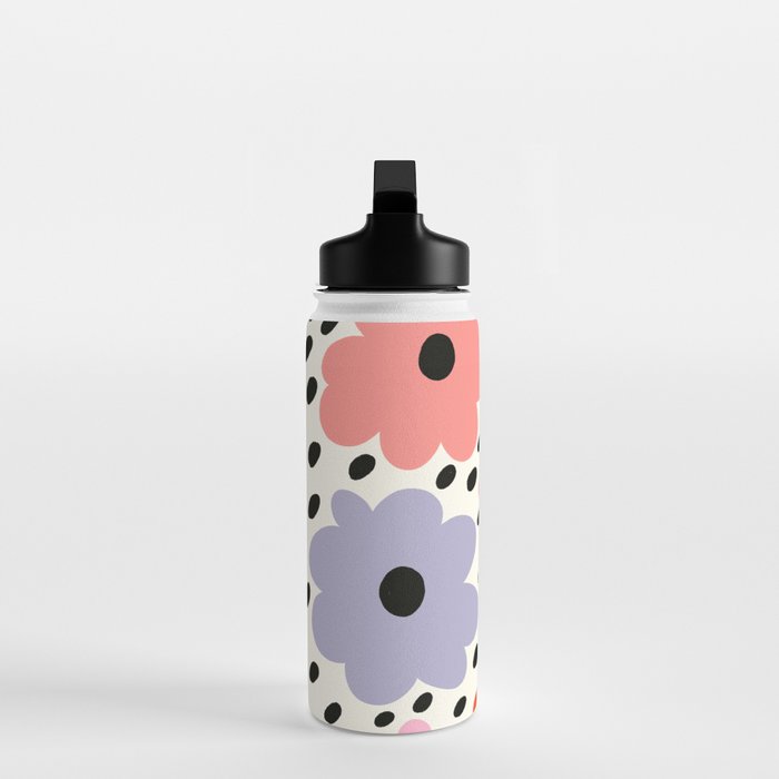 Retro Rainbow Daisy Water Bottle Gallery Image 3