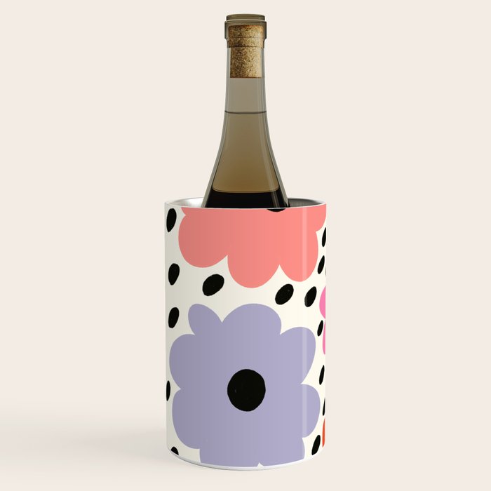 Retro Rainbow Daisy Wine Chiller Gallery Image 2