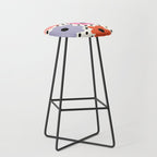 Retro Rainbow Daisy Stool Gallery Image 1