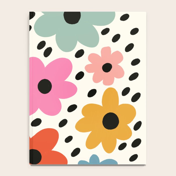 Retro Rainbow Daisy Notebook Gallery Image 4