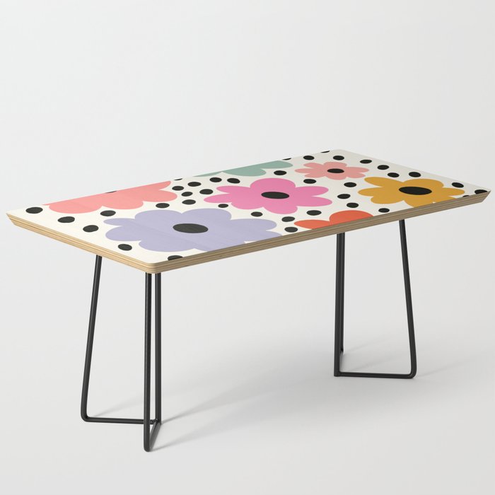 Retro Rainbow Daisy Coffee Table Gallery Image 1