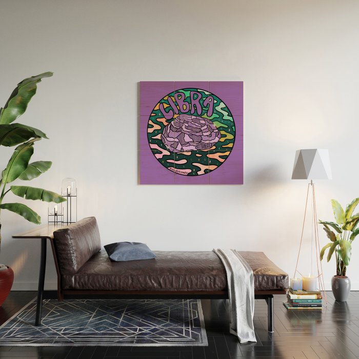 Libra Crystal Wood Wall Art Gallery Image 2