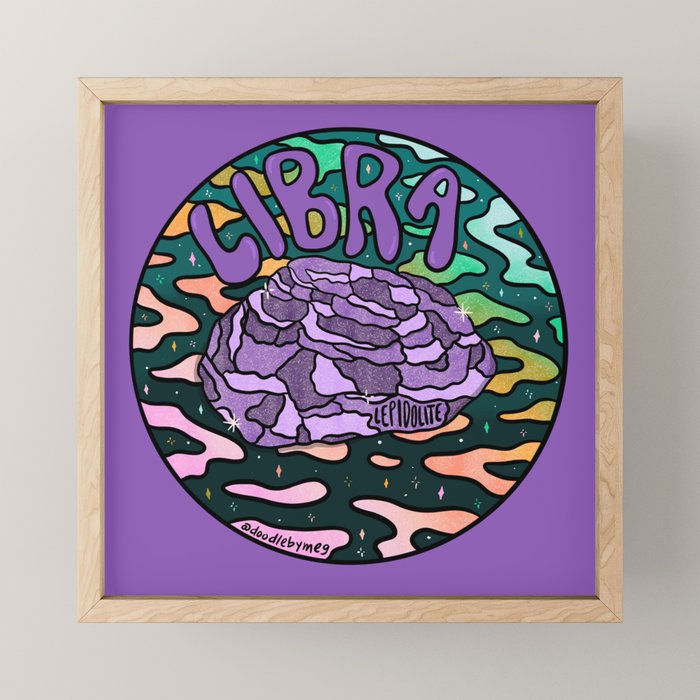 Libra Crystal Mini Art Print Gallery Image 1