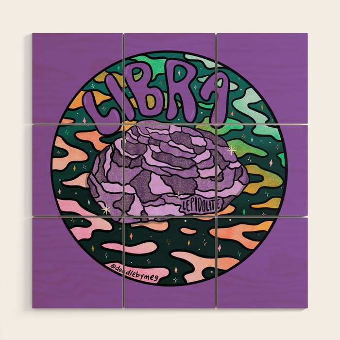 Libra Crystal Wood Wall Art Gallery Image 1