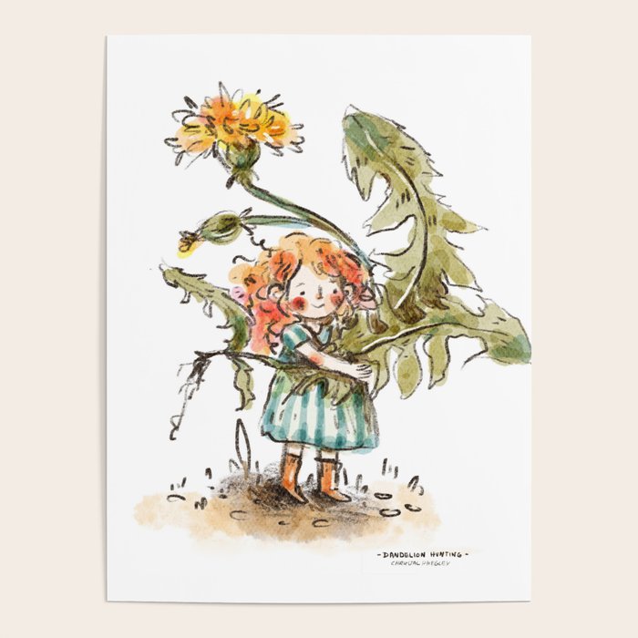 Dandelion Hunting - Flower Girl Poster Gallery Image 1