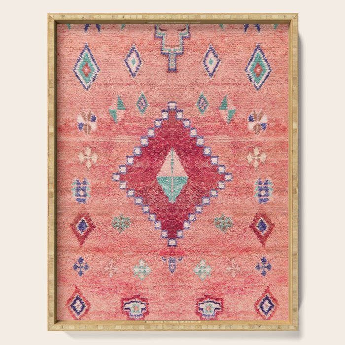 Heritage Moroccan Rug Style Design Serving Tray Gallery Image 1