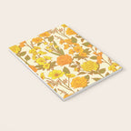 Yellow Vintage-Inspired 70s Floral Cottage Garden Notebook Gallery Image 3