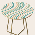 Wavy Stripes XXVI - Natural Boho Side Table Gallery Image 2