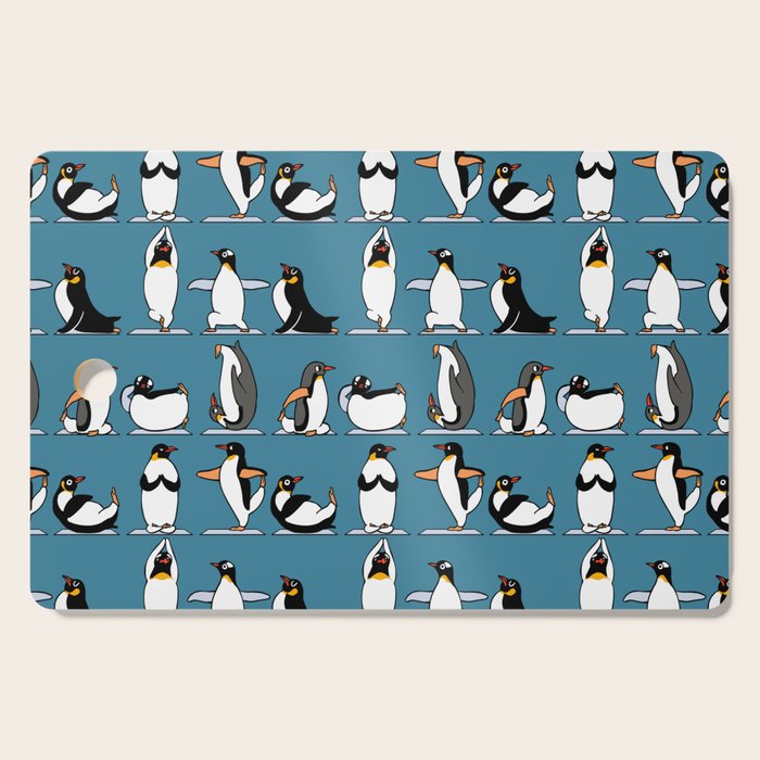 Penguin Yoga Cutting Board Gallery Image 1