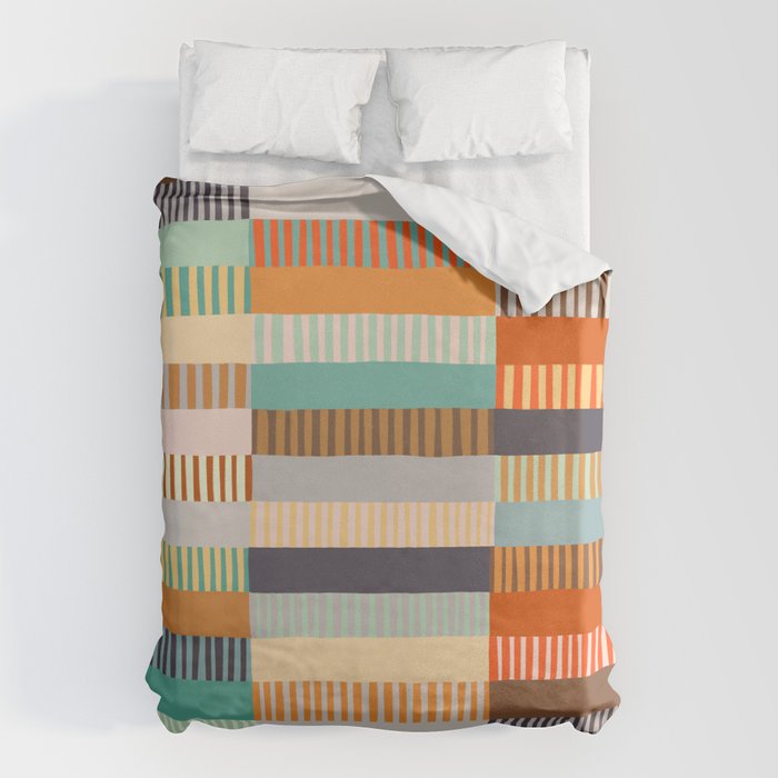 Fall Grandmother's Quilt I Duvet Cover Gallery Image 1