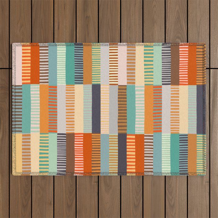 Fall Grandmother's Quilt I Outdoor Rug Gallery Image 1