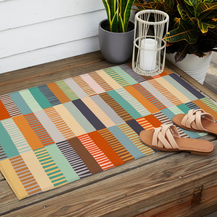 Fall Grandmother's Quilt I Outdoor Rug Gallery Image 2