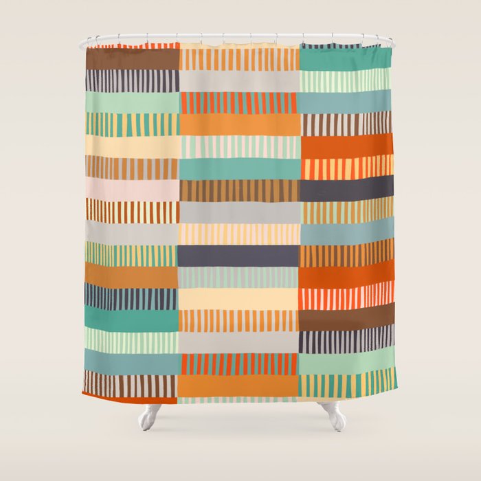 Fall Grandmother's Quilt I Shower Curtain Gallery Image 1