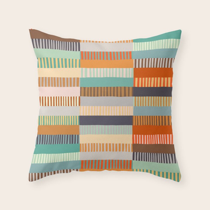 Fall Grandmother's Quilt I Throw Pillow Gallery Image 6