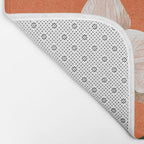 White Orchid Floral Art 3  Bath Mat Gallery Image 2