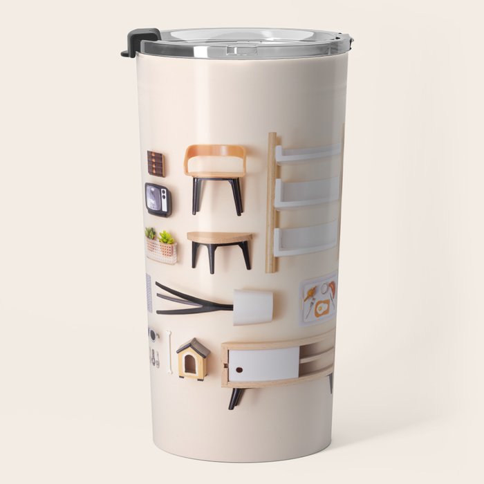 Dollhouse inventory / beige Travel Mug Gallery Image 3