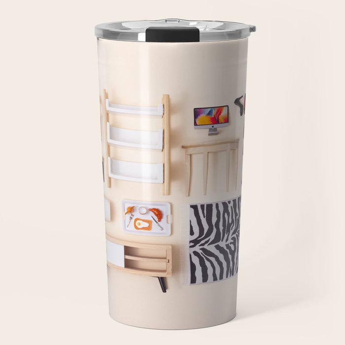 Dollhouse inventory / beige Travel Mug Gallery Image 1