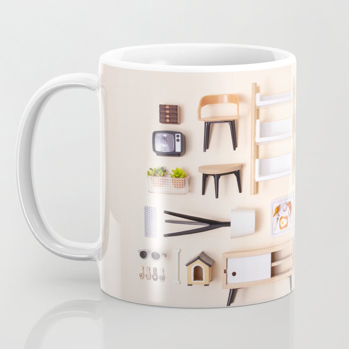 Dollhouse inventory / beige Coffee Mug Gallery Image 3