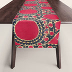 Tashkent Uzbekistan Central Asian Suzani Embroidery Print Table Runner Gallery Image 1