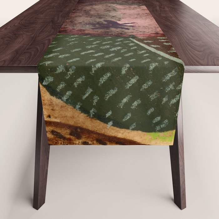 Fall Apple Orchard Painting in Red Delicious Table Runner Gallery Image 1